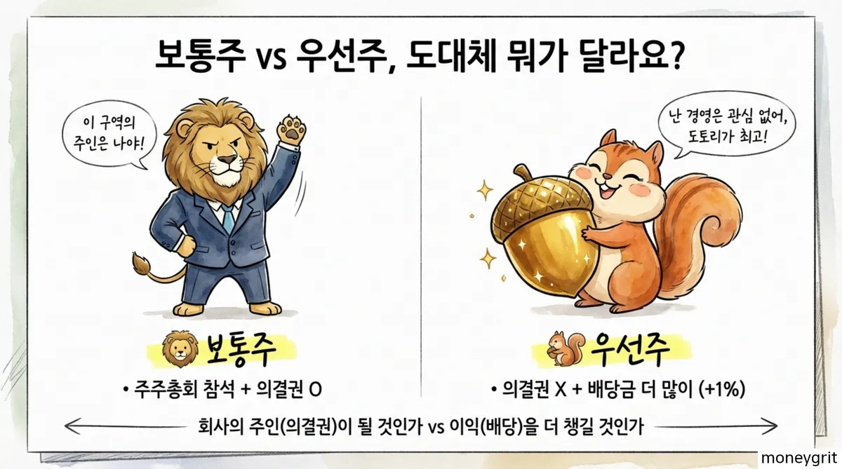 우선주 vs 보통주