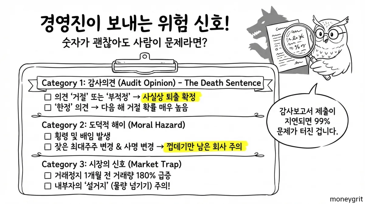 경영진이 보내는 위험 신호
