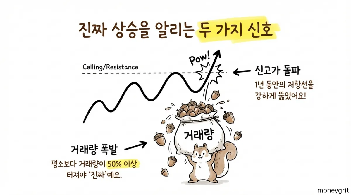 진짜 상승을 알리는 두 가지 신호