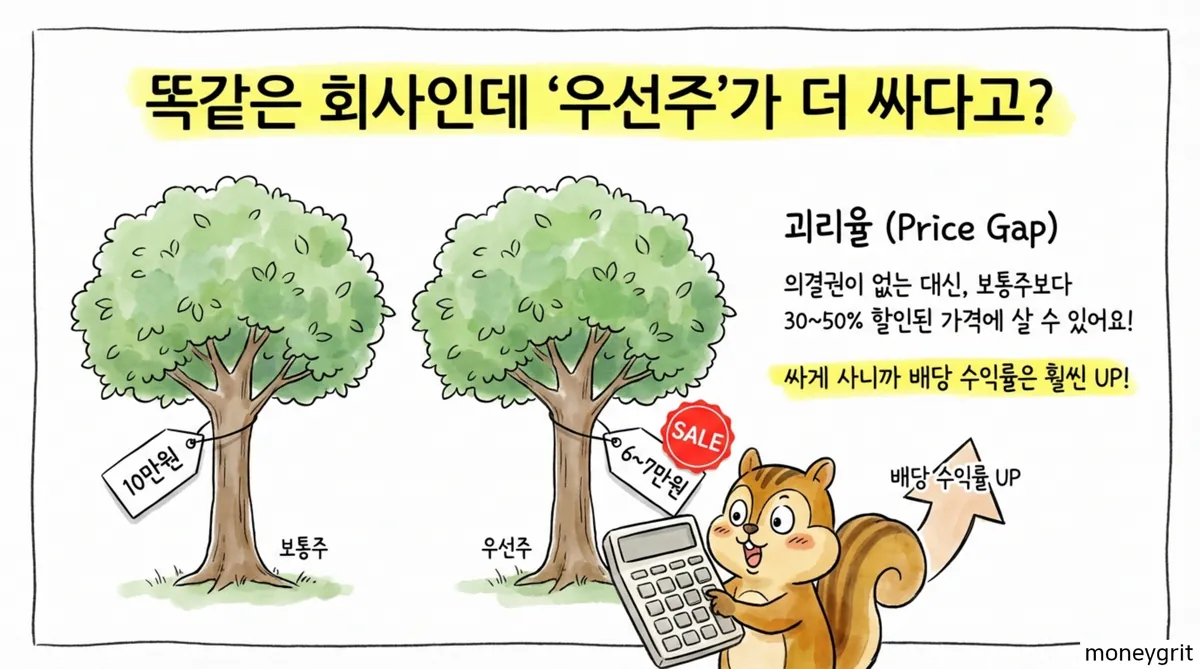 우선주가 더 싸다