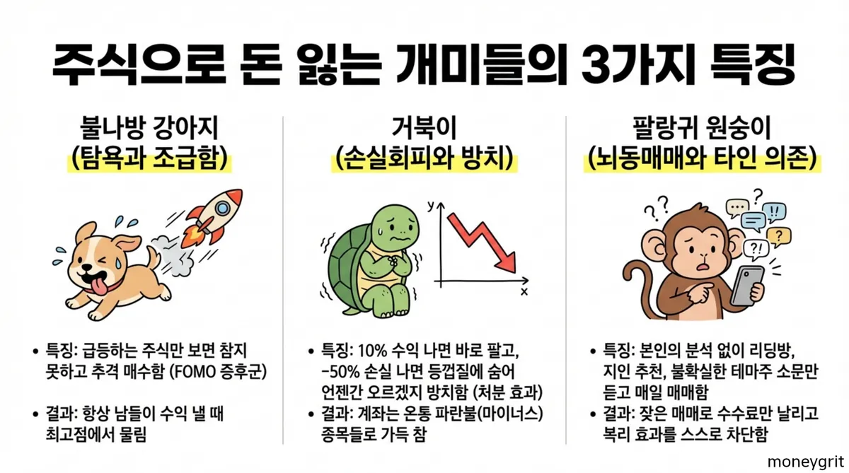 주식으로 돈 못 버는 사람
