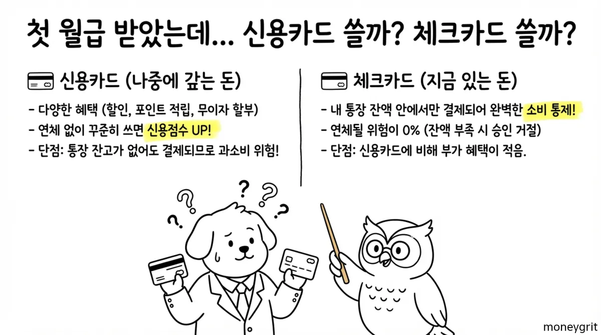 신용카드 vs 체크카드
