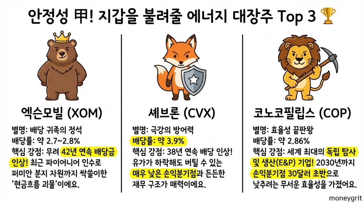 미국 석유 관련주 TOP 3