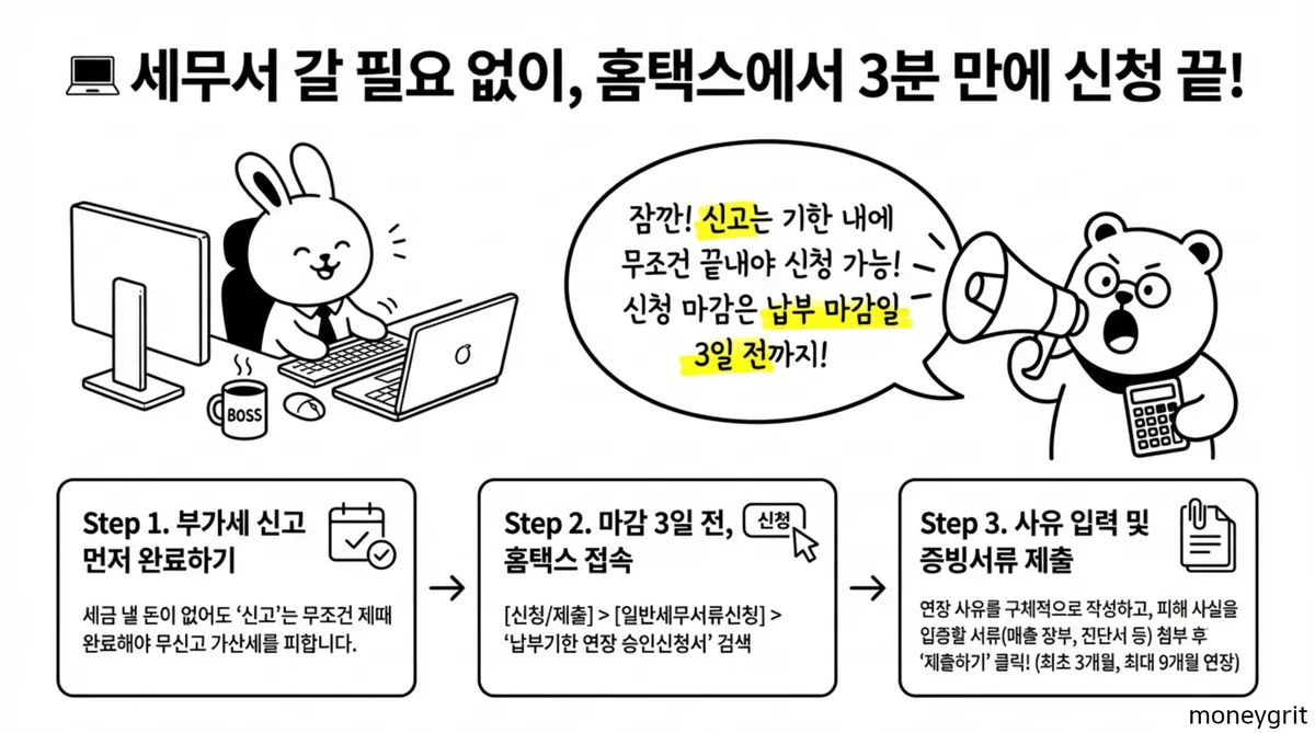 부가가치세 납부기한 연장 신청