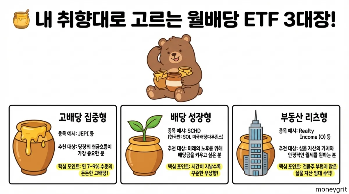 월배당 ETF 3대장