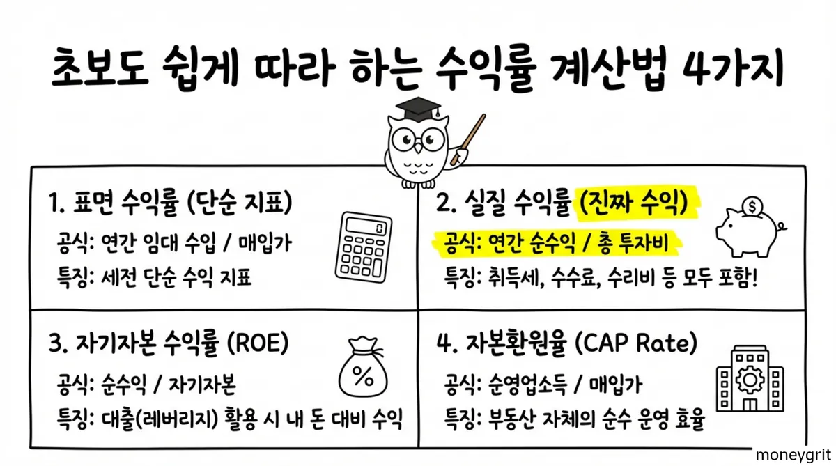수익형 부동산 수익률 계산법
