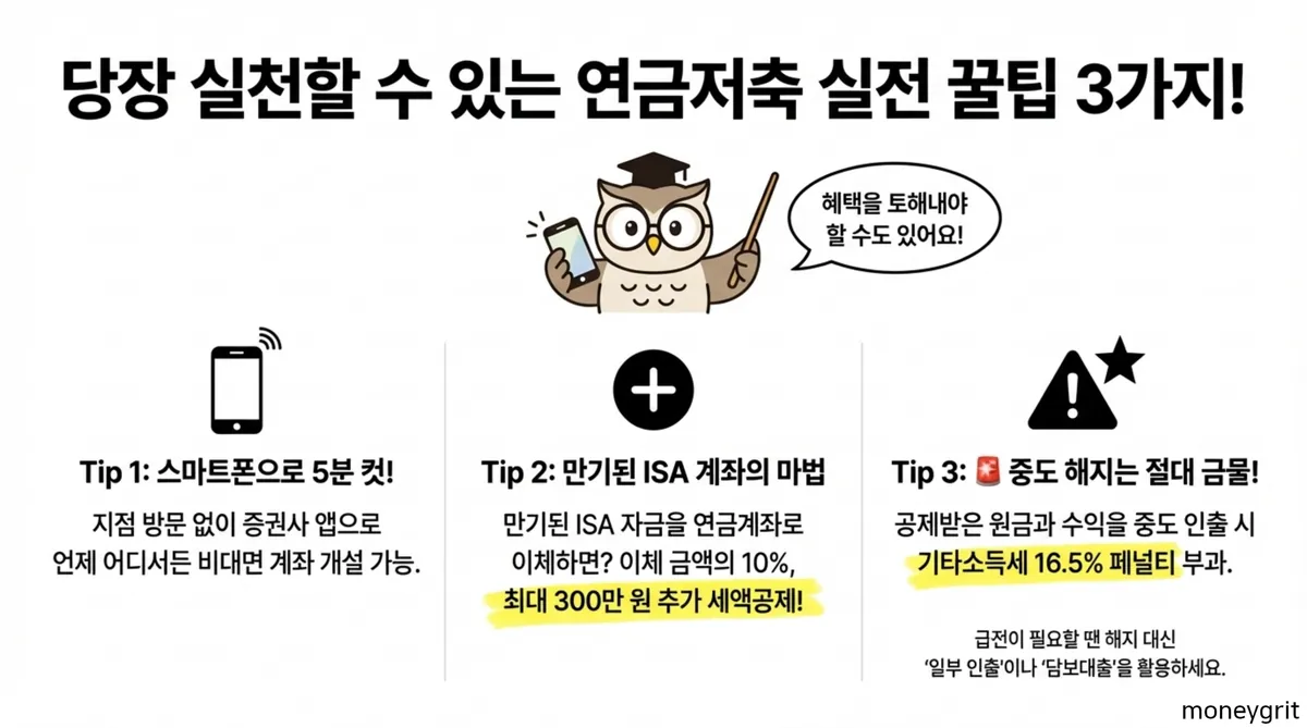 연금저축 실전 꿀팁